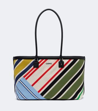 Loewe Verano Large embroidered canvas tote bag