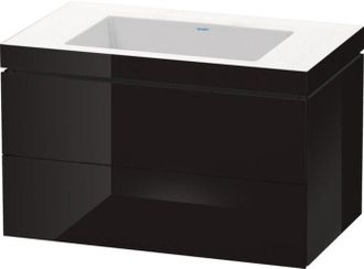 Duravit Lavamanos Duravit L-cube Con Base Mural, 80x48 Cm, 2 Cajones, Sin