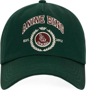Anine Bing Jeremy Baseball Cap Collegiate - Deep Emerald