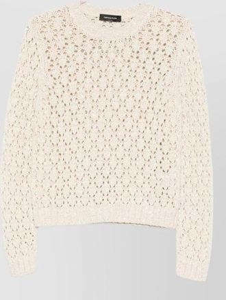 Fabiana Filippi open-knit crewneck jumper