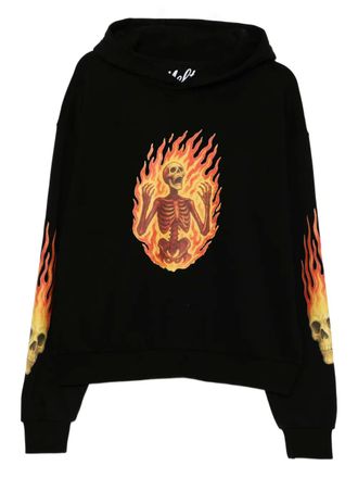 Melt printed hoodie - men - Cotton - XXXL - Black