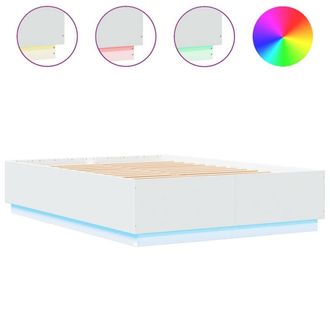 Berkfield Home Bed Frame with LED without Mattress White 150x200 cm King Size
