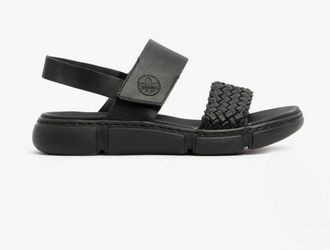 Rieker Womens 68983-00 Ladies Strappy Sandals Black - Size UK 6