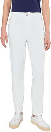 Lilly Pulitzer Ana High-Rise Pants Womens Clothing Resort White : 10 29, Cotton/Polyester/Spandex