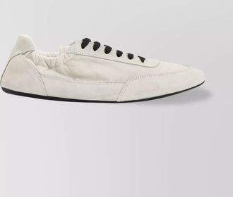 Prada leather low-top sneakers