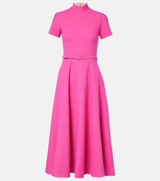 Emilia Wickstead Camilla belted wool midi dress