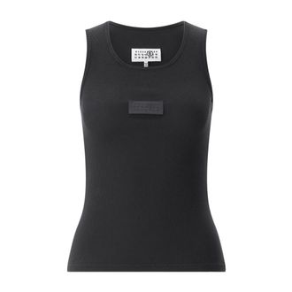 Maison Margiela Dames, Tops, Zwart, Maat: M Katoen