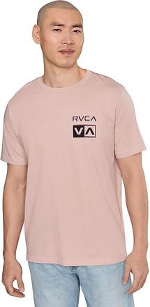 Rvca Glitch Short Sleeve Mens T Shirt Pale Mauve : 2XL, Cotton