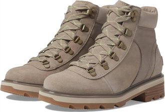 Sorel Womens Lennox Hiker Stkd Wp Boot In Omega Taupe, Gum 2