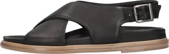 Rolando Sturlini Carver Sandal - Dames - Sandalen - Zwart - 41 EU - Leer - Schoenen