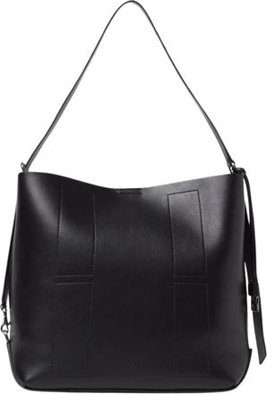 Hogan Tassen, Dames, Zwart, ONE Size, Leer, Leren Hobo Tas