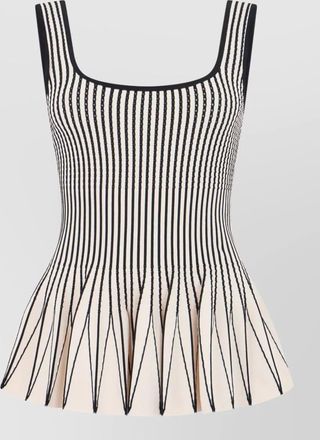 Elisabetta Franchi striped sleeveless mini dress