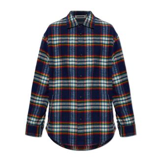 Darkpark Keanu Shirt - Dames - Overhemden - Blauw - S - Katoen - Overhemden