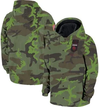 Jordan Brand Mens Jordan Brand Camo Oklahoma Sooners Hoodie Full-Snap Jacket at Nordstrom, Size Medium