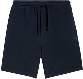 BOSS Ribbed Pajama Shorts in Dark Blue at Nordstrom, Size Xx-Large