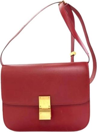 Celine Pre-owned Cross Body Bags, female, Red, Size: ONE SIZE Pre-owned Vintage Shoulder Bag