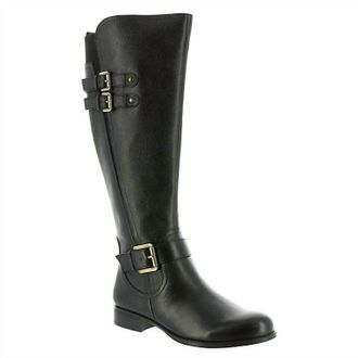 Naturalizer Womens Jessie Wide Calf Riding Boot In Black