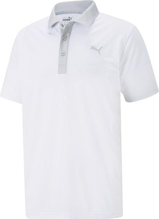 Puma Mens Gamer Polo Shirt Sports Top Short Sleeve Bright White L