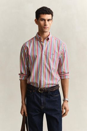 GANT Men Multistriped Poplin Shirt (XXXL) MULTICOLOR
