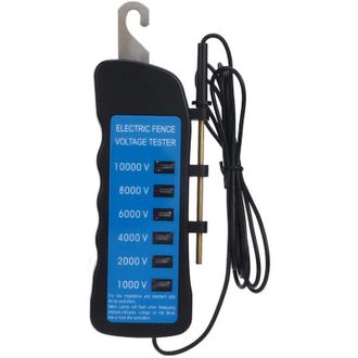 OEM Probador De Cercas El&eacute;ctricas De 1000-10000 V, Volt&iacute;metro Impermeable Para Cercas Con 6 Luces Para Granjas - Crezuo