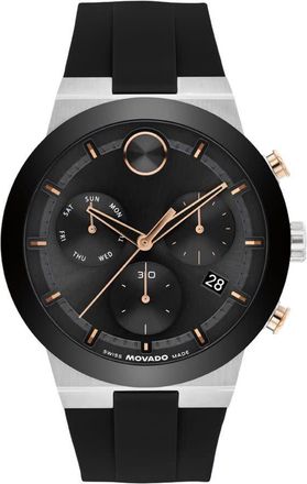 Movado Bold Chronograph Quartz Black Dial Mens Watch 3601330