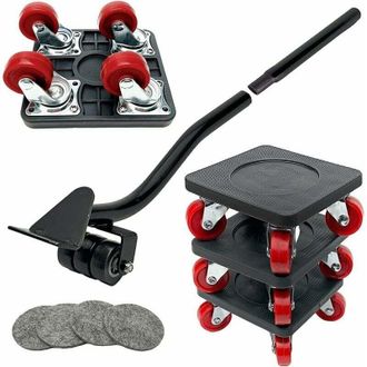 OEM Transportador De Muebles Con Ruedas Giratorias De 360&deg; Y Barra De Elevaci&oacute;n, Capacidad De Carga De 400 Kg, Abs