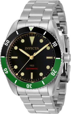 Invicta Pro Diver Automatic Black Dial Sprite Bezel Mens Watch 34335