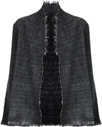 Avant Toi Truien & Vesten, Dames, Zwart, S, Wol, Gebreide Cardigan met Franjes