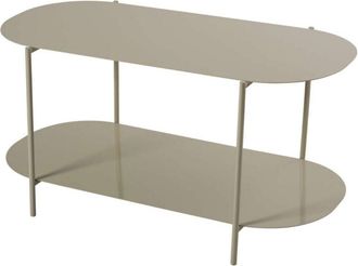 Calicosy Calicosy - Mesita de centro con 2 bandejas de bordes redondeados L100 cm - liv