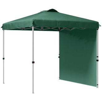 OUTSUNNY Carpa plegable 247x247x268 cm verde