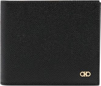 Ferragamo Gancini-plaque Grained Leather Wallet