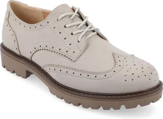 Journee Collection Women & apos;s Claudiya Medium and Wide Width Oxford