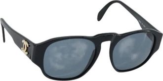 Chanel Pre-owned Accessories, female, Black, Size: ONE SIZE Pre-owned Vintage Sunglasses