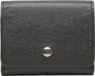 Louis Vuitton Ardoise Black Leather Coin Purse/Coin Case (Pre-Owned)