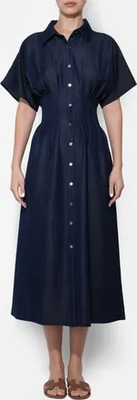 Adelyn Rae Audrey Denim Shirtdress in Denim Blue at Nordstrom, Size X-Small