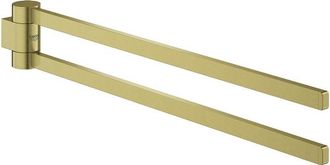 GROHE Selection 400 Toallero Negro 2 Brazos Dorado Brillante Cepillado