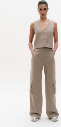 Benu Elegante Dames Taupe Broek