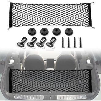 OEM Esta Red De Carga Retr&aacute;ctil Y Flexible, Ideal Para Guardar Objetos En El Maletero Del Coche, Cuenta Con Ganchos Y Es Una Red De Almacenamiento Exterio
