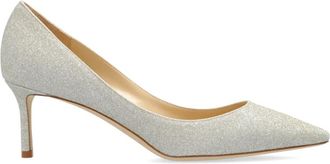 Jimmy Choo London Romy High Heels - Dames - Pumps - Grijs - 36 EU - Leer - Schoenen
