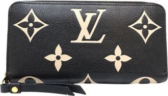 Louis Vuitton Monogram Empreinte Beige Black Monogram Empreinte Long Wallet (Bi-Fold) (Pre-Owned)