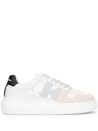 Calvin Klein logo sneakers - women - Leather - 36 - Neutrals