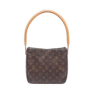 Louis Vuitton Pre-owned Shoulder Bags, female, Brown, Size: ONE SIZE Pre-owned Looping MM Monogram Shoulder Bag