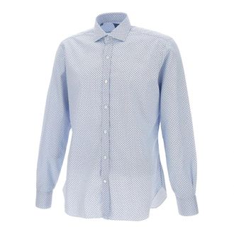 Barba Shirts Light Blue - Heren - Casual Overhemden - Blauw - 2XL - Katoen - Overhemden