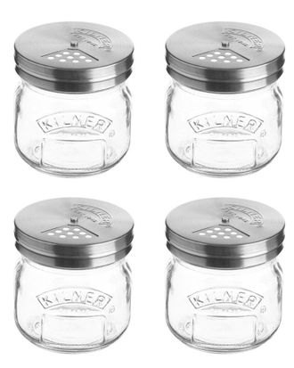Kilner Kilner Set Of 4 Storage Jars With Shaker Lids