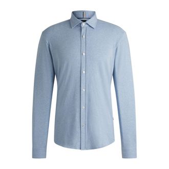 BOSS Slim-fit shirt in stretch-cotton jersey