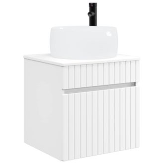 vidaXL Vanidad De Lavabo Montada En La Pared Blanco 49 X 44,5 X 66 Cm Vidaxl