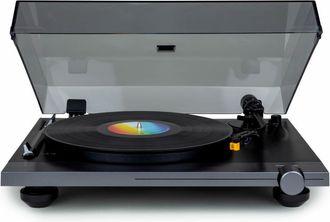 Thomson Tt700 - Platine Vinyle Premium 33 Et 45 Tours - Tete De Lecture At91 Audio Technica - Antiskating - Noire