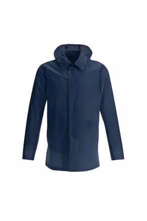 Herno Mens Lightweight Button-Up Jacket In Navy