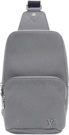 Louis Vuitton Gris Leather Shoulder Bag (Pre-Owned)