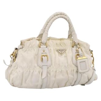 Prada Pre-owned Vintage Hand Bag - Dames - Vintage Handtas - Wit - ONE Size - Leer - Vintage
